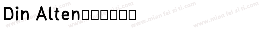 Din Alten字体转换